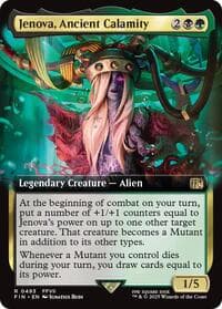 Jenova, Ancient Calamity (Extended Art) - FINAL FANTASY - Magic: The Gathering card