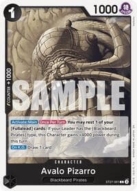 Avalo Pizarro - ST-27: Starter Deck 27 BLACK Marshall.D.Teach - One Piece Card Game card