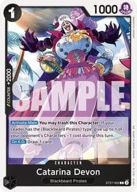 Catarina Devon - ST-27: Starter Deck 27 BLACK Marshall.D.Teach - One Piece Card Game card