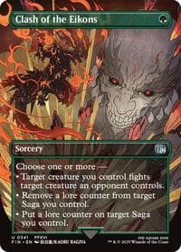 Clash of the Eikons (Borderless) - FINAL FANTASY - Magic: The Gathering card