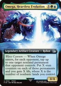 Omega, Heartless Evolution (Extended Art) - FINAL FANTASY - Magic: The Gathering card