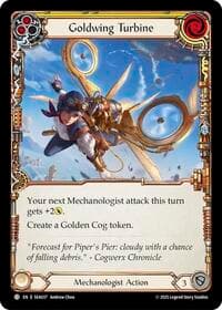 Goldwing Turbine (Yellow) - High Seas - Flesh and Blood TCG card