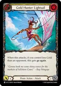 Gold Hunter Lightsail - High Seas - Flesh and Blood TCG card
