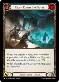 Crash Down the Gates (Blue) - High Seas - Flesh and Blood TCG card
