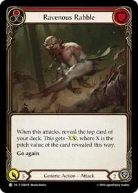 Ravenous Rabble (Red) - High Seas - Flesh and Blood TCG card
