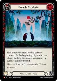 Preach Modesty - High Seas - Flesh and Blood TCG card
