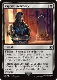 Vayne's Treachery - FINAL FANTASY - Magic: The Gathering card
