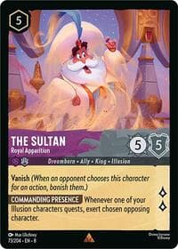 The Sultan - Royal Apparition - Reign of Jafar - Disney Lorcana card