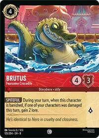 Brutus - Fearsome Crocodile (Foil) - Reign of Jafar - Disney Lorcana card