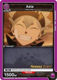 Asta (002) - UE08BT: Black Clover Release Event Cards - Union Arena card