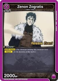Zenon Zogratis (020) - UE08BT: Black Clover Release Event Cards - Union Arena card