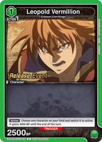 Leopold Vermillion - UE08BT: Black Clover Release Event Cards - Union Arena card