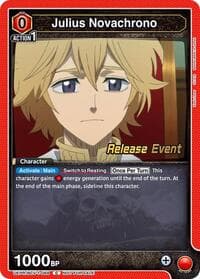 Julius Novachrono (068) - UE08BT: Black Clover Release Event Cards - Union Arena card