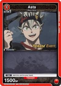 Asta (073) - UE08BT: Black Clover Release Event Cards - Union Arena card