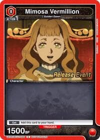 Mimosa Vermillion (090) - UE08BT: Black Clover Release Event Cards - Union Arena card