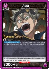 Asta (003) - UE08BT: Black Clover Release Event Cards - Union Arena card