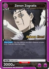 Zenon Zogratis (022) - UE08BT: Black Clover Release Event Cards - Union Arena card
