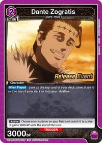 Dante Zogratis (025) - UE08BT: Black Clover Release Event Cards - Union Arena card