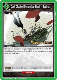 Dark Cloaked Dimension Slash ~ Equinox - UE08BT: Black Clover Release Event Cards - Union Arena card