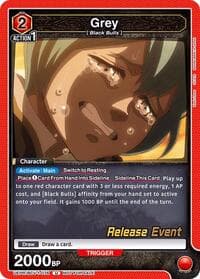 Grey (076) - UE08BT: Black Clover Release Event Cards - Union Arena card