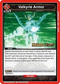Valkyrie Armor - UE08BT: Black Clover Release Event Cards - Union Arena card