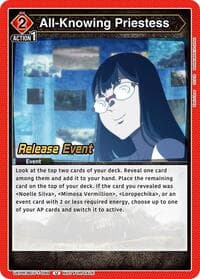 All-Knowing Priestess - UE08BT: Black Clover Release Event Cards - Union Arena card