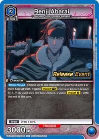 Renji Abarai (026) - UEX01BT: BLEACH: Thousand-Year Blood War Vol.2 Release Event Cards - Union Arena card