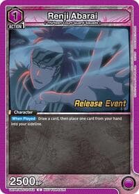 Renji Abarai (052) - UEX01BT: BLEACH: Thousand-Year Blood War Vol.2 Release Event Cards - Union Arena card