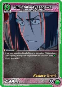 Yumichika Ayasegawa - UEX01BT: BLEACH: Thousand-Year Blood War Vol.2 Release Event Cards - Union Arena card