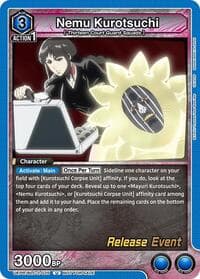 Nemu Kurotsuchi - UEX01BT: BLEACH: Thousand-Year Blood War Vol.2 Release Event Cards - Union Arena card