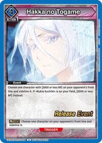Hakka no Togame - UEX01BT: BLEACH: Thousand-Year Blood War Vol.2 Release Event Cards - Union Arena card