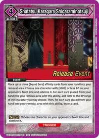 Shatatsu Karagara Shigaraminotsuji - UEX01BT: BLEACH: Thousand-Year Blood War Vol.2 Release Event Cards - Union Arena card