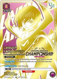 Lelouch Lamperouge (Regionals 25-26) - Union Arena Promotion Cards - Union Arena card