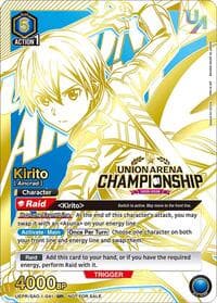 Kirito (Regionals 25-26) - Union Arena Promotion Cards - Union Arena card