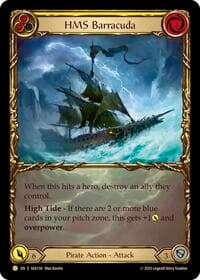 HMS Barracuda (Treasure) - High Seas - Flesh and Blood TCG card