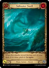 Saltwater Swell (Blue) (Treasure) - High Seas - Flesh and Blood TCG card