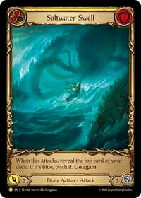 Saltwater Swell (Yellow) (Treasure) - High Seas - Flesh and Blood TCG card
