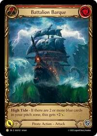 Battalion Barque (Red) (Treasure) - High Seas - Flesh and Blood TCG card