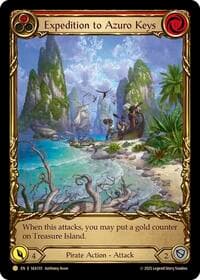 Expedition to Azuro Keys (Treasure) - High Seas - Flesh and Blood TCG card