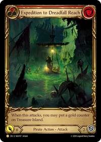 Expedition to Dreadfall Reach (Treasure) - High Seas - Flesh and Blood TCG card