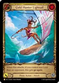 Gold Hunter Lightsail (Treasure) - High Seas - Flesh and Blood TCG card