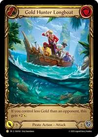 Gold Hunter Longboat (Treasure) - High Seas - Flesh and Blood TCG card