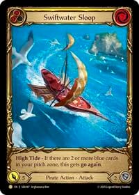 Swiftwater Sloop (Yellow) (Treasure) - High Seas - Flesh and Blood TCG card