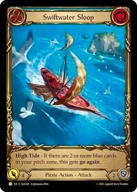 Swiftwater Sloop (Blue) (Treasure) - High Seas - Flesh and Blood TCG card