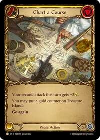Chart a Course (Yellow) (Treasure) - High Seas - Flesh and Blood TCG card