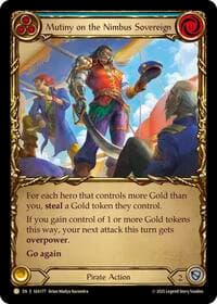 Mutiny on the Nimbus Sovereign (Treasure) - High Seas - Flesh and Blood TCG card