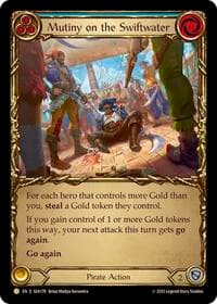 Mutiny on the Swiftwater (Treasure) - High Seas - Flesh and Blood TCG card