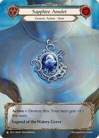 Sapphire Amulet (Treasure) - High Seas - Flesh and Blood TCG card