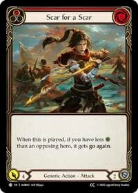 Scar for a Scar (Red) (CC Tag) - Armory Deck: Gravy Bones - Flesh and Blood TCG card