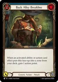 Back Alley Breakline (Blue) - Armory Deck: Gravy Bones - Flesh and Blood TCG card